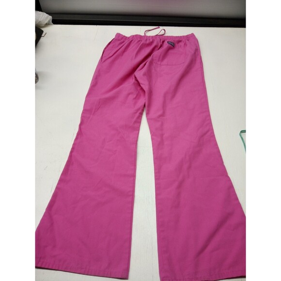 Set Of 2 Cherokee Workwear Scrub Bottoms Scrub Pants Pink Size Small Elastic - Picture 6 of 7